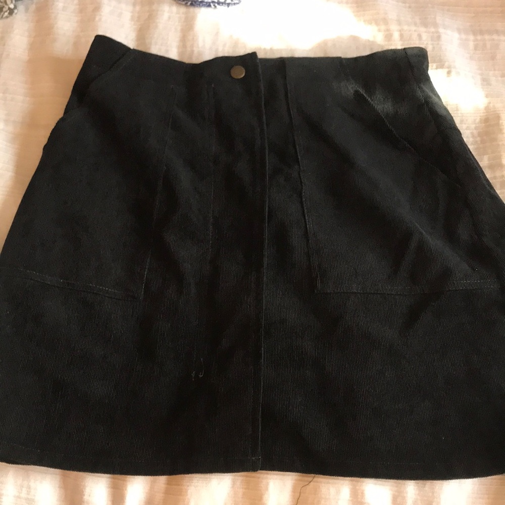 Black corduroy skirt never worn!!